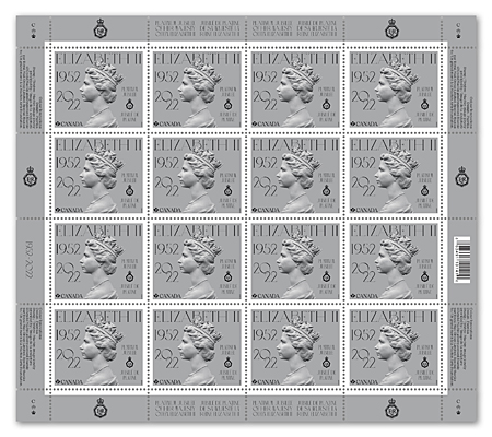 Pane of 16 stamps