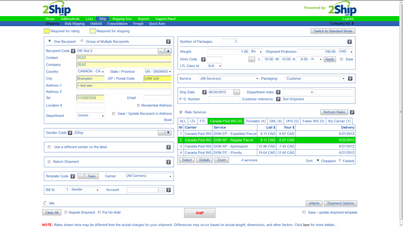 2Ship Solutions Inc Modal 1