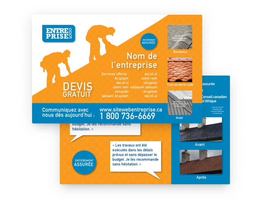 Gabarit Marketing Intelliposte pour la r&eacute;novation &ndash; format paysage.